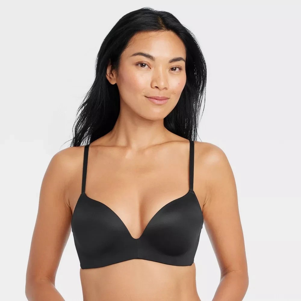 Women's Bra by Auden Wirefree Push Up Black 34C New With Tags